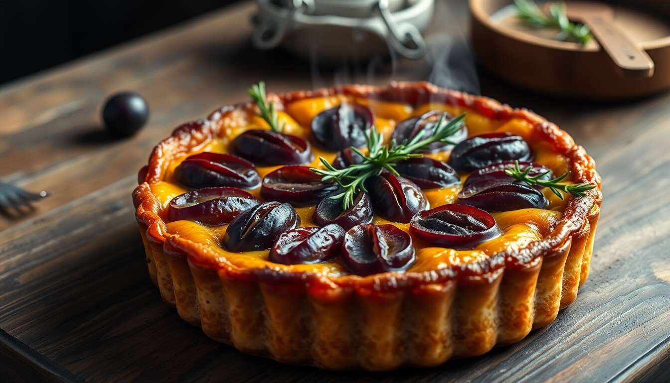 La tarte tatin aux prunes et romarin qui change de l’originale