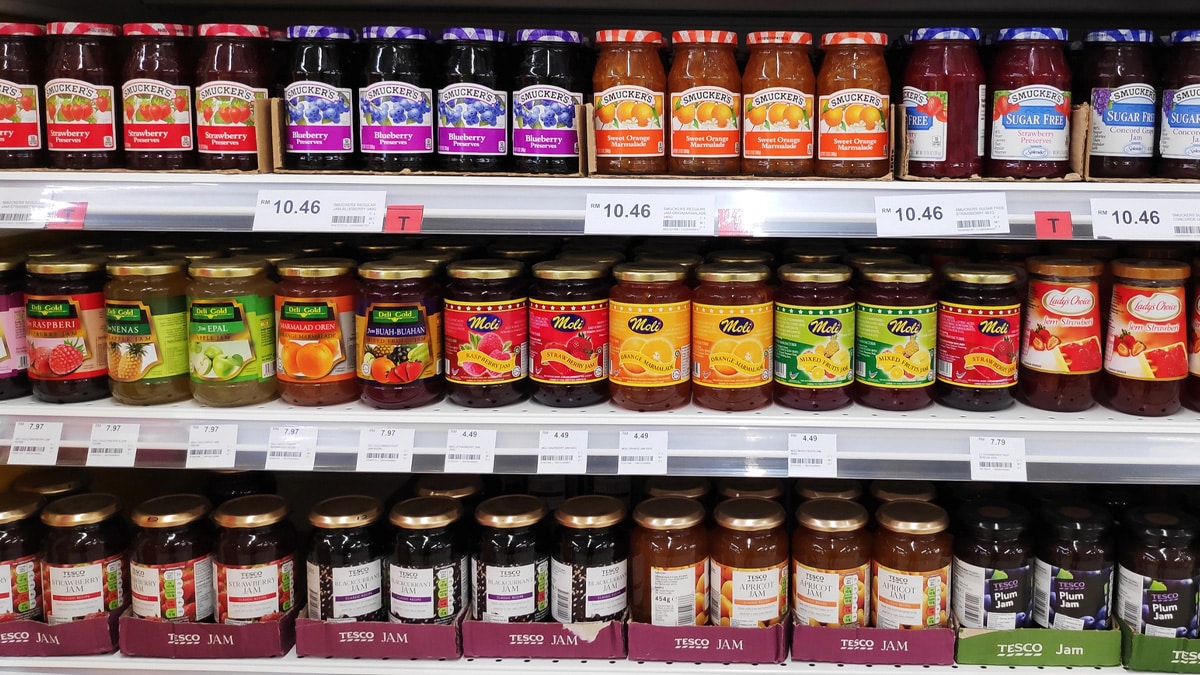 Confitures de supermarché