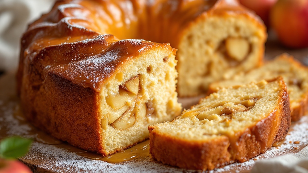 Recette du gâteau aux pommes de Julie Andrieu