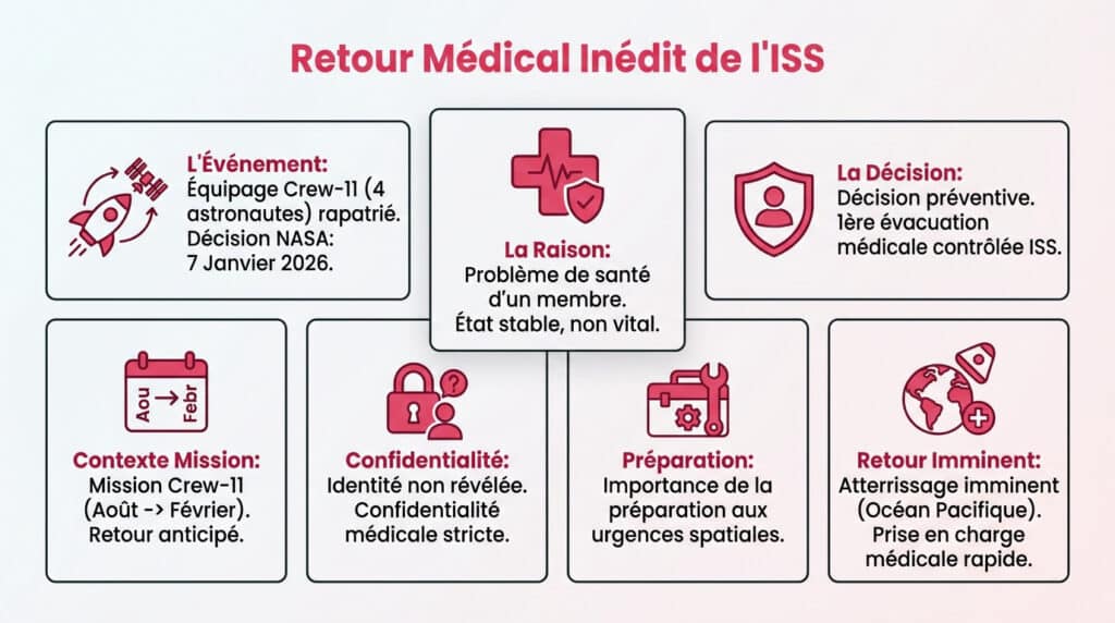 Retour anticipé depuis l'ISS